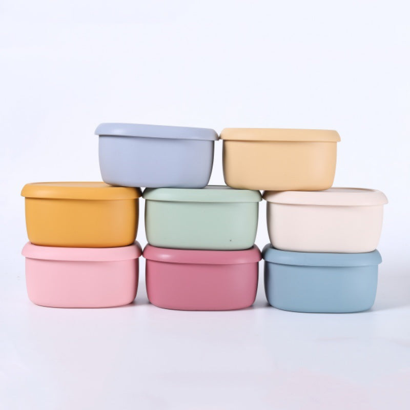 Airtight Lunch Boxes for Office Workers | Food-Grade, Lightweight Fruit Containers | Microwave-Safe Silicone Bowls