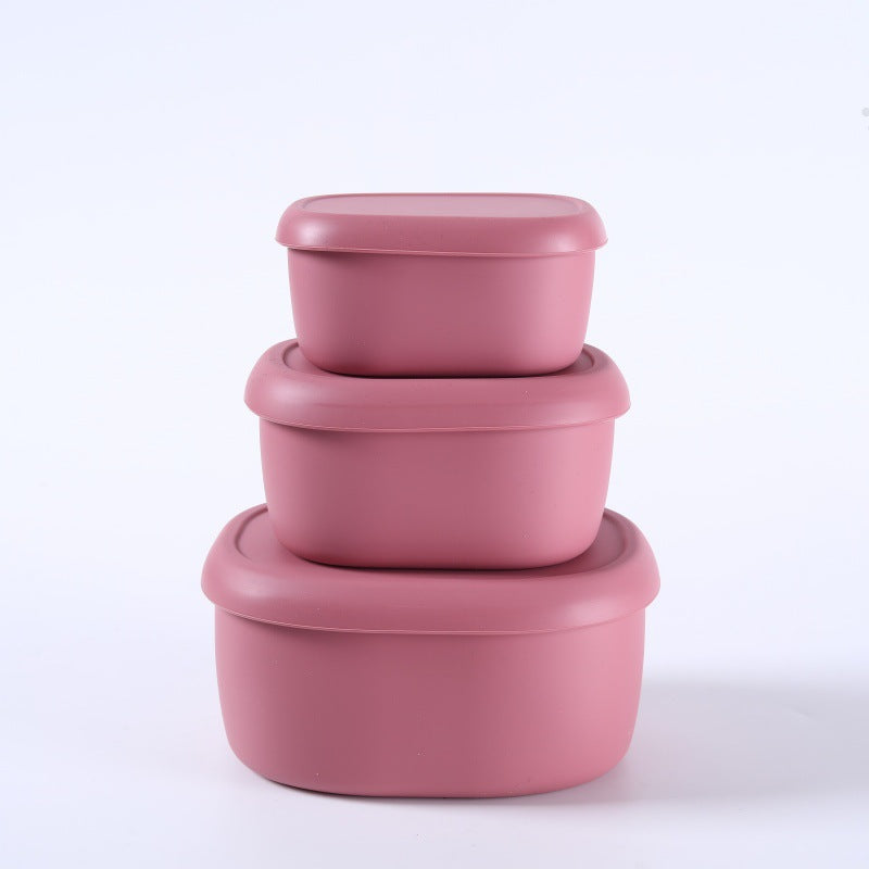 Airtight Lunch Boxes for Office Workers | Food-Grade, Lightweight Fruit Containers | Microwave-Safe Silicone Bowls