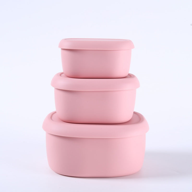Airtight Lunch Boxes for Office Workers | Food-Grade, Lightweight Fruit Containers | Microwave-Safe Silicone Bowls