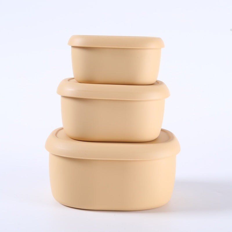 Airtight Lunch Boxes for Office Workers | Food-Grade, Lightweight Fruit Containers | Microwave-Safe Silicone Bowls