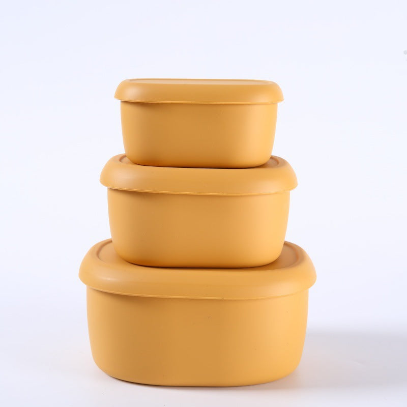 Airtight Lunch Boxes for Office Workers | Food-Grade, Lightweight Fruit Containers | Microwave-Safe Silicone Bowls