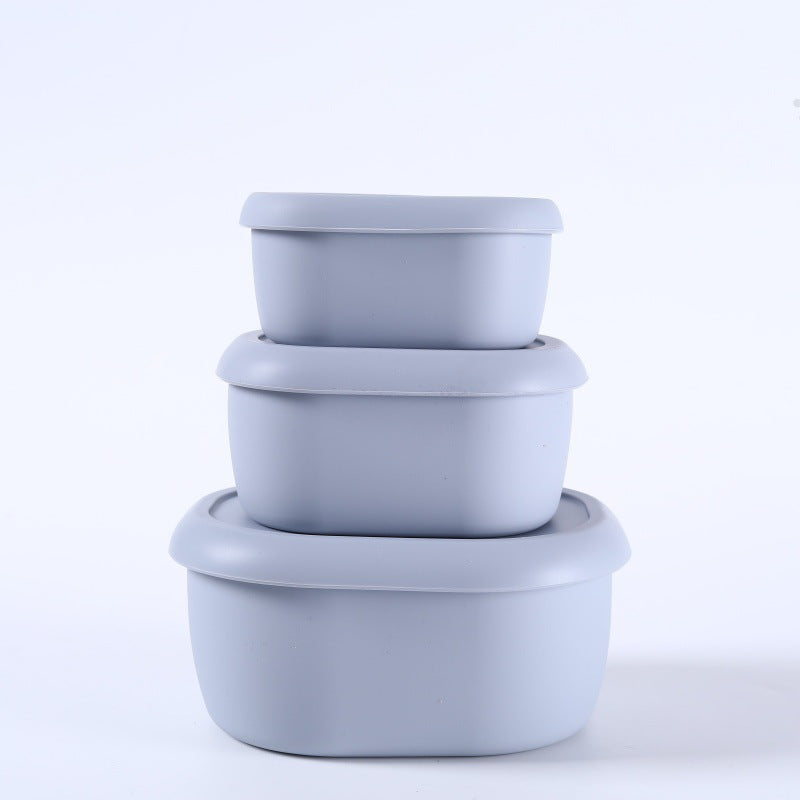 Airtight Lunch Boxes for Office Workers | Food-Grade, Lightweight Fruit Containers | Microwave-Safe Silicone Bowls
