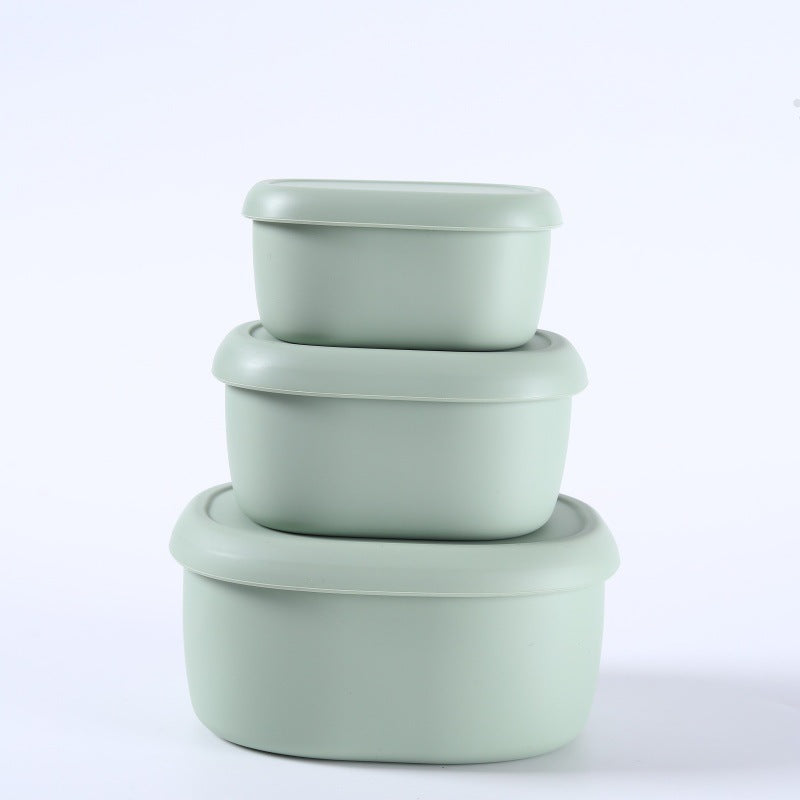 Airtight Lunch Boxes for Office Workers | Food-Grade, Lightweight Fruit Containers | Microwave-Safe Silicone Bowls